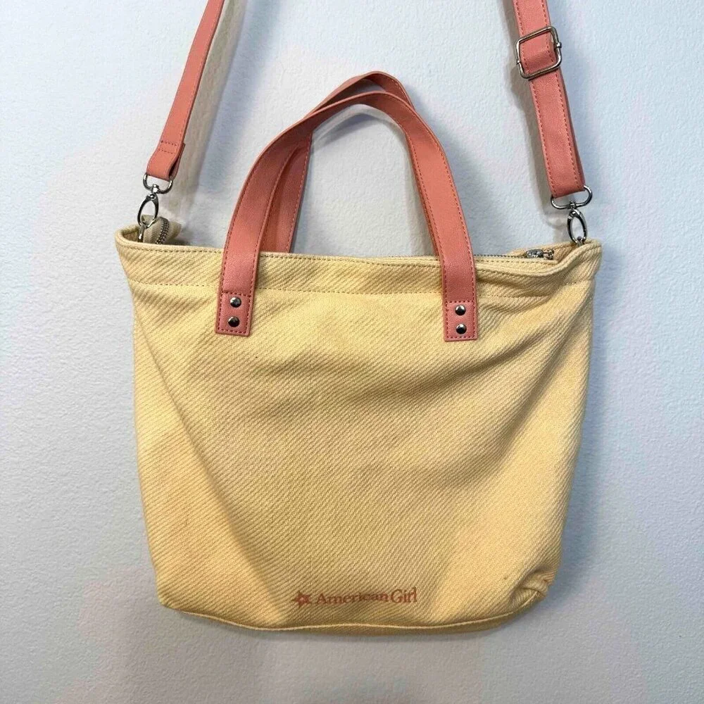 American Girl Blaire Home Grown Floral Crossbody Tote Cream One Size
